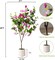 4FT Artificial Bougainvillea Tree – Lifelike Tall Potted Faux Plant with Wood Trunk and Flowers, Perfect for Indoor and Outdoor Use, Weddings, Office, and Home Décor